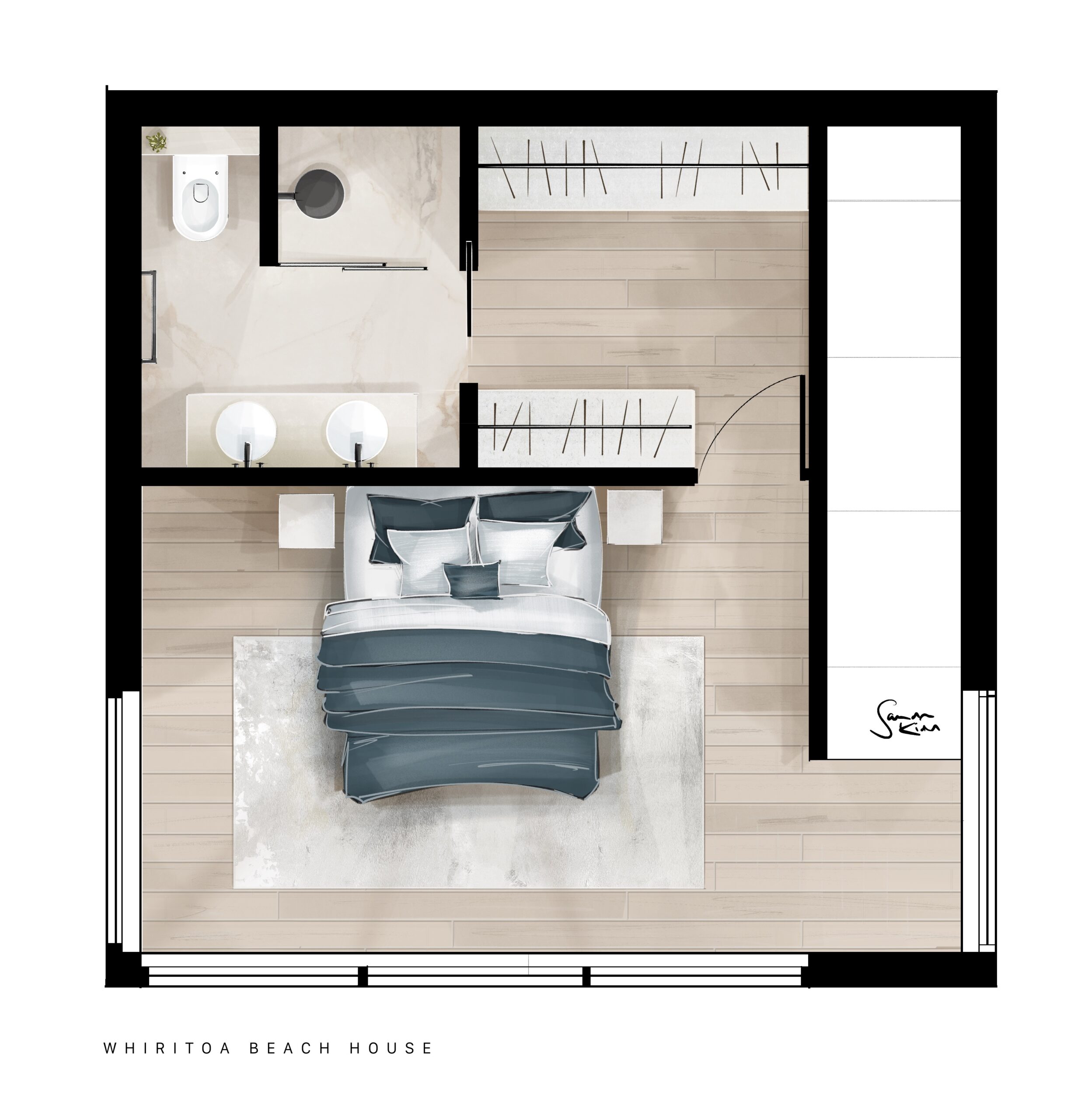 Whiritoa_Beach_House__Master_Suite